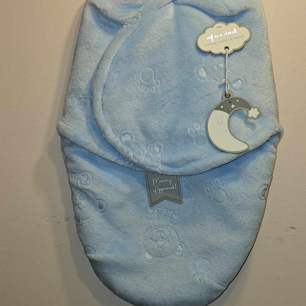 Blue Baby Swaddle Blanket
